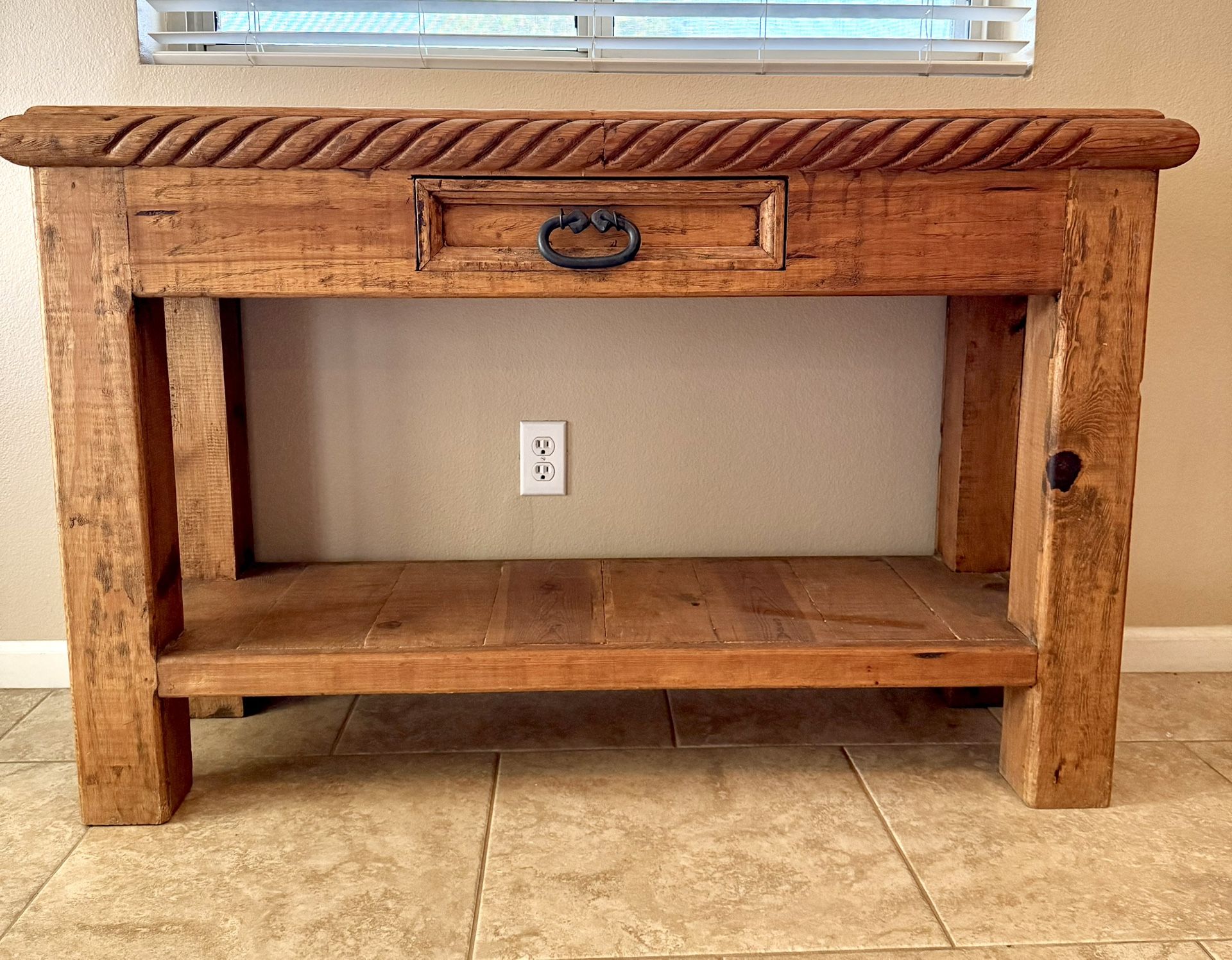 49 inch long rustic solid handmade console table for Sale in Phoenix ...