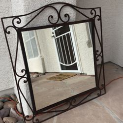 Wrought Iron Mirror