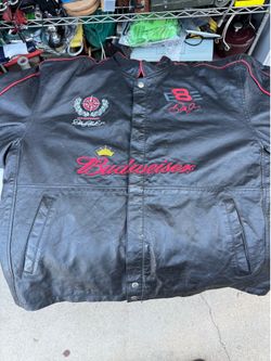 NASCAR Chase Authentics Dale Earnhardt Jr #8 Budweiser leather jacket