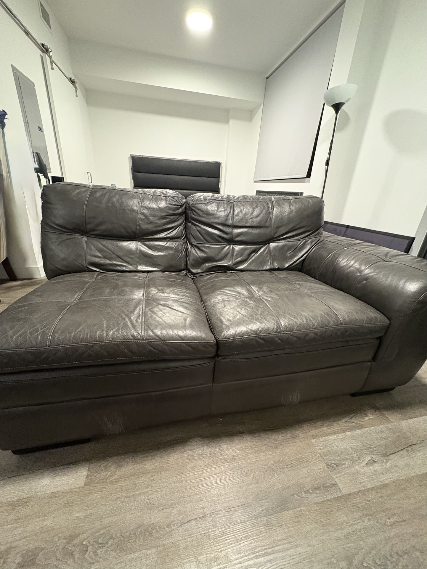 Black Leather Sofa