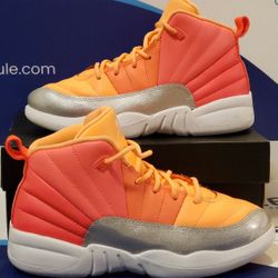 Reconditioned Air Jordan 12 Retro Sunrise Kids Size 3y