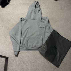 essentials dark oat hoodie