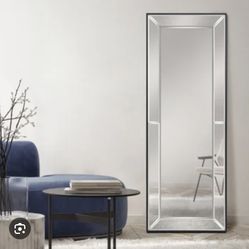 Olivia Beveled Glass Floor Mirror