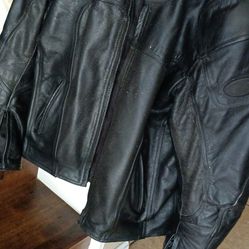 Leather Motorcycle Jacket Size M-L