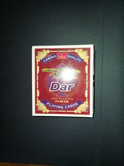 DAR PLASTIC POKER CARDS