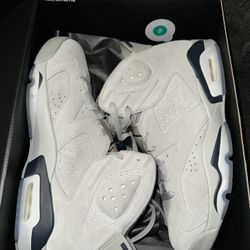 Jordan 6 Grey and blue Sz 12