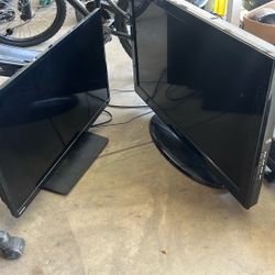 HD TV’s, Non Smart One Has A Chromecast Attached To It. 