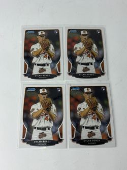 2013 Bowman Chrome Draft #24 Dylan Bundy RC Rookie Card Lot Of 4