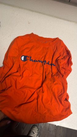 Long sleeve orange champion shirt