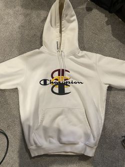 Supreme Champion Stacked C Hooded Sweatshirt White