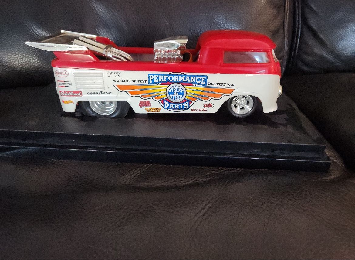 VW Pickup Dragster Red Car 100% Hot Wheels Die Cast Metal