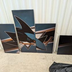 San Jose Sharks Canvas Mural 