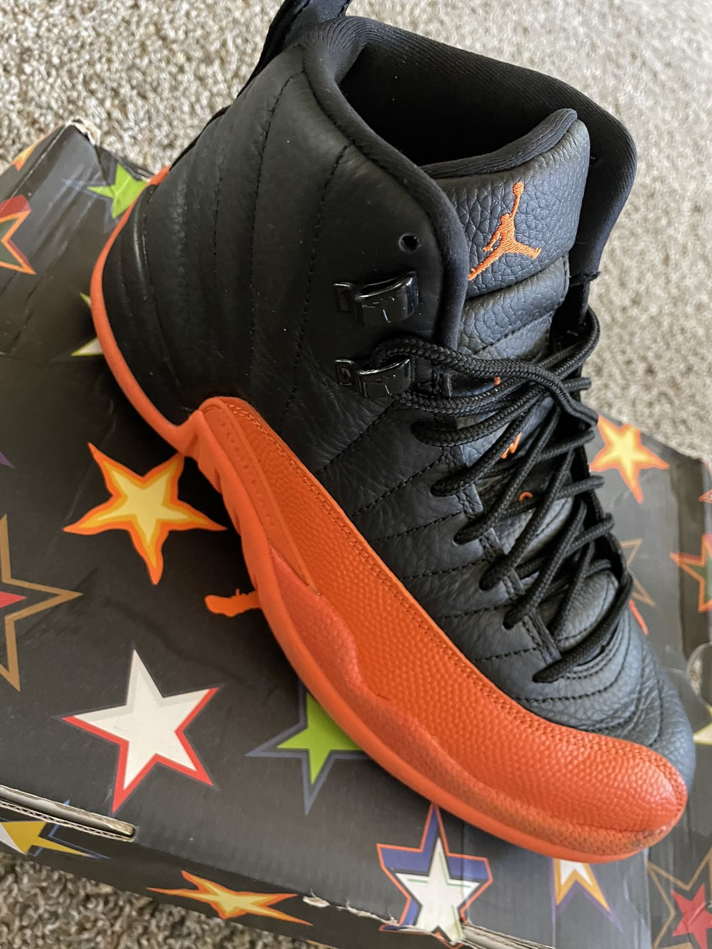 jordan 12 Black And Orange