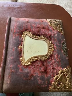 Antique book cover