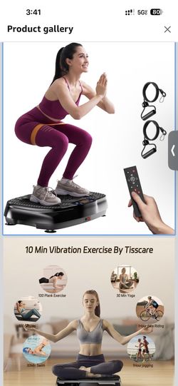 Vibration Plate Exercise Machine: TISSCARE Vibrating Plates for Weight Loss and Lymphatic Drainage, Whole Body Workout Sculpting Platform for Home Fit