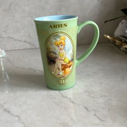 Tinker Bell, Disney Coffee Mug/Cup/Milk Cup/ Aries ♈️ Month Of March 21 To April 19