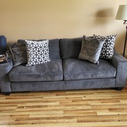 Blue-Gray Sofa