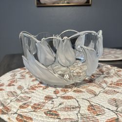Glass Crystal Bowl Vintage 