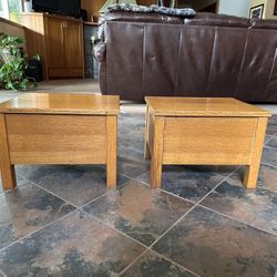 Solid Oak Stools