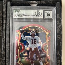 Joe Montana Graded Autographed Card 