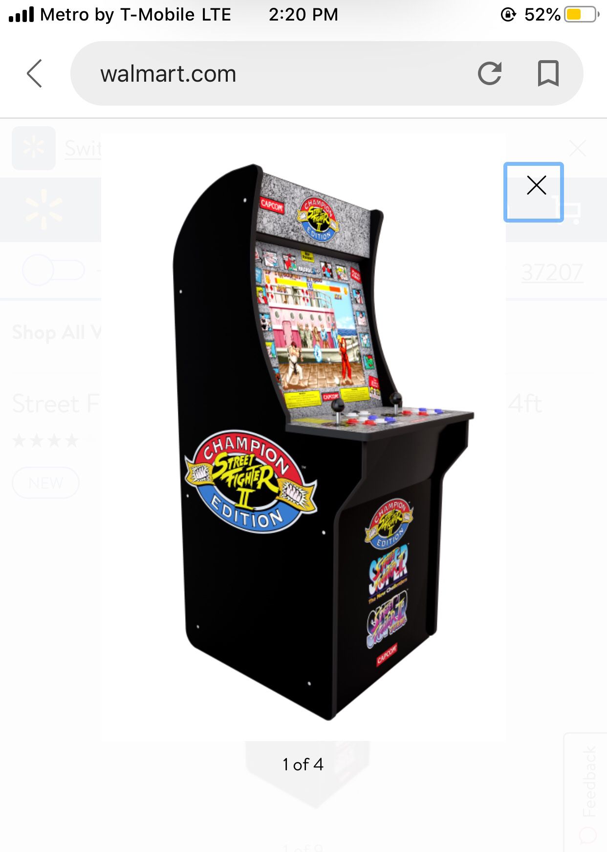 Street Fighters Arcade Stand Up Game $250