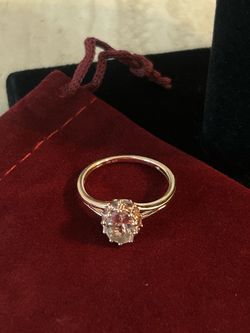 10k rose gold ring
