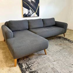 Gray 3-Seater Sectional Sofa
