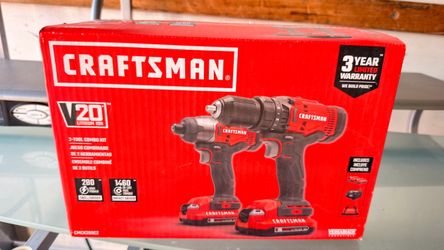 BRAND NEW SEALED Craftsman V20 20V Drill & Impact Driver Combo Kit