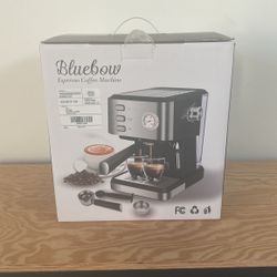 NEW Bluebow Espresso Machine CM3020 – 20 Bar – Milk Frother – Never Used