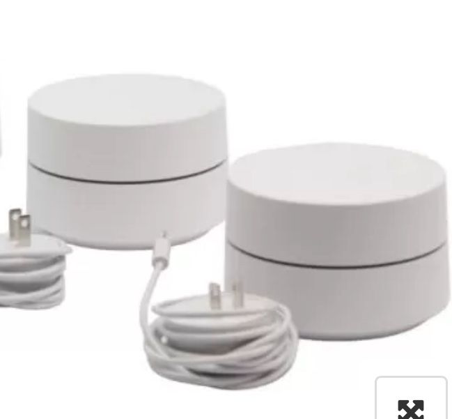 Two Google Wifi boosters