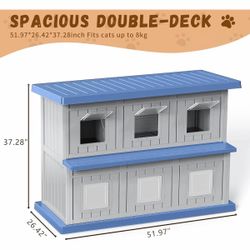 Outdoor Cat House Weatherproof, Large Outside Feral Cat Houses For Outdoor Cats