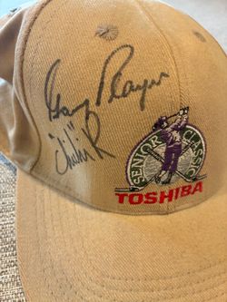 Toshiba Senior Classic Hat Signed by Gary Player, Chi Chi Rodriguez, and Lee Trevino
