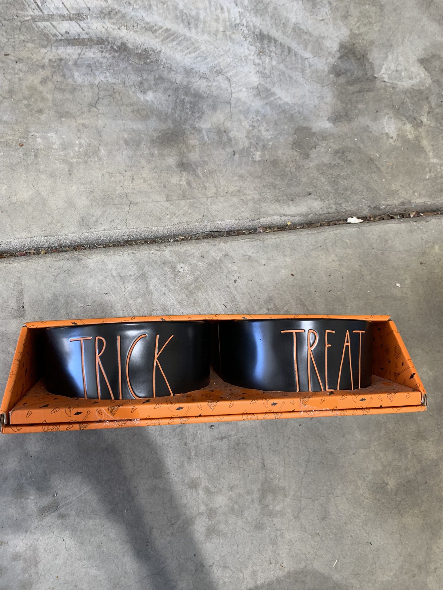 Rae Dunn Halloween Dog Bowls