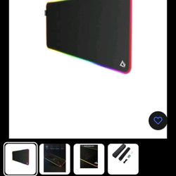 AUKEY RGB Gaming Mouse Pad, Water-Resistant with 11 LED Lighting Effects