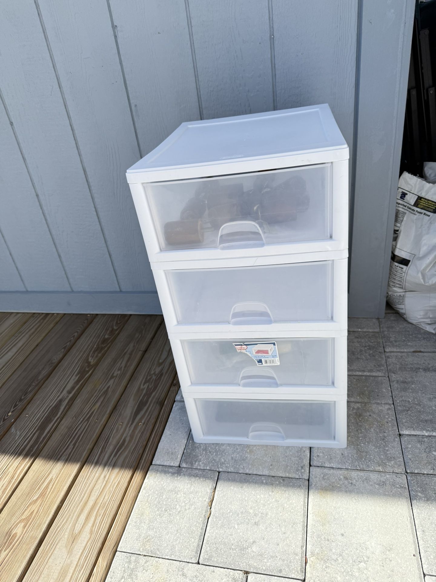Plastic Storage 4 Drawers