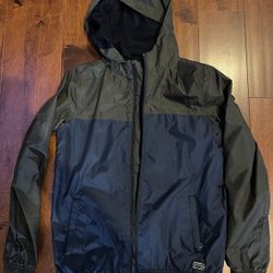 O’Neill Boys Rain Jacket With Hood And Zippered Pockets