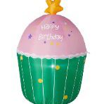 Happy Birthday Inflatable Cupcake
