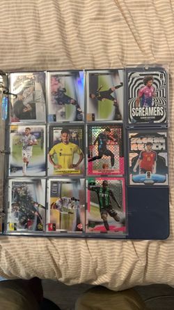 Soccer cards Topps chrome and prizm