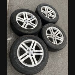 4 X 235/60r18 5x4.5 5x115 5x114.3 Stock Charger Chrysler 300 Charger Accord Civic Camry  Mustang Sentra Altima Tacoma rims Wheels Tires!