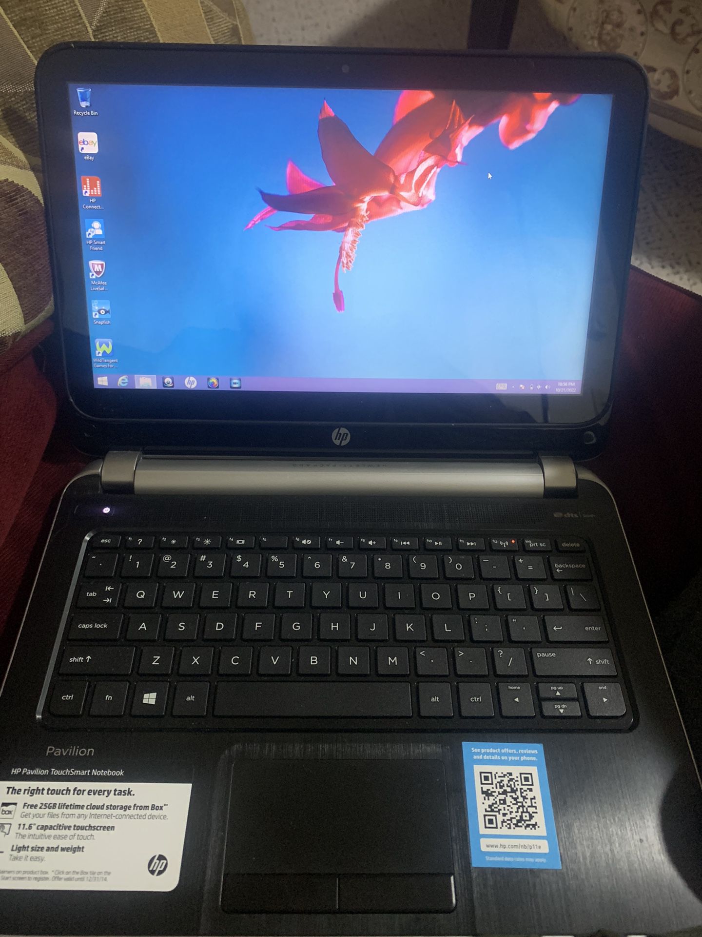 HP HP Pavilion TouchSmart 11.6” Notebook