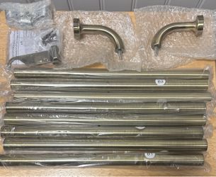 2 Pack curtain Rods