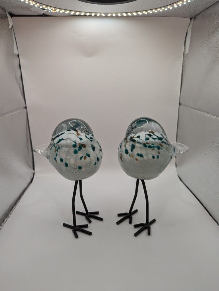 Millefiori Glass Birds...Maybe Murano