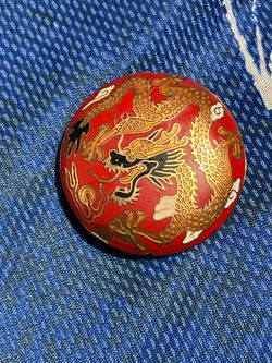 Large cloisonné dragon bead