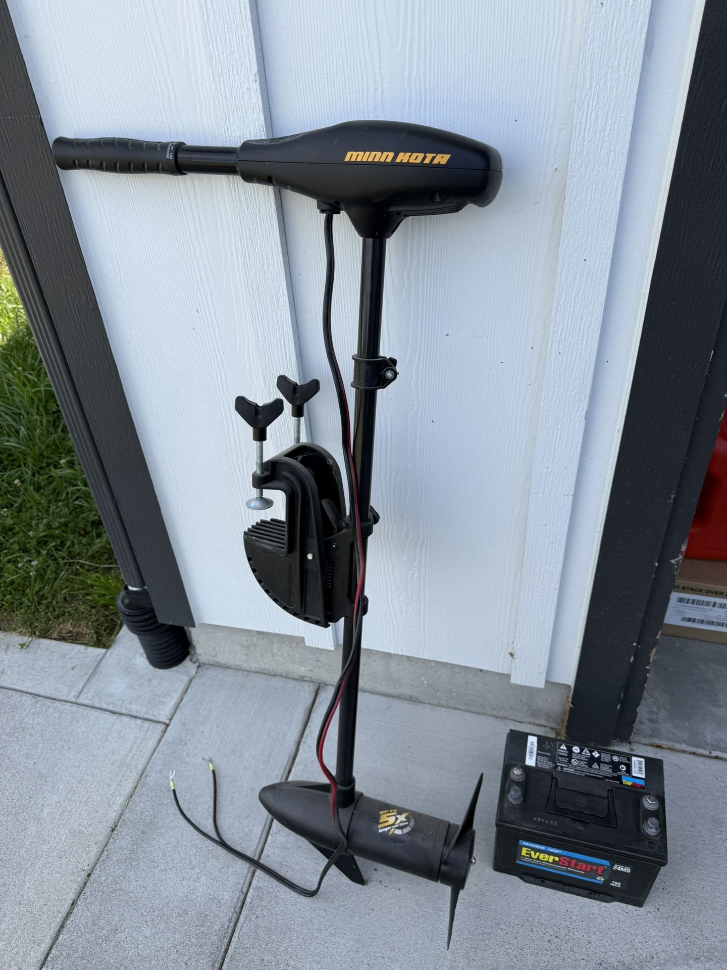 Trolling Motor And Marine Battery