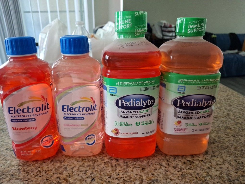 Pedialyte and Electrolit Drinks