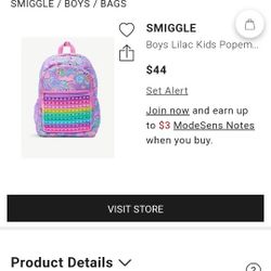 Smiggle Popit Backpack