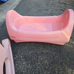 Vintage Lil  Tike Baby Doll Crib And Rocking Chair 