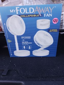 My foldaway collapsible fan