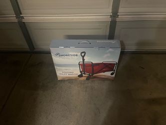 Red Folding Utility Wagon  cart