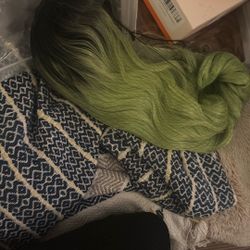 Black/ Green Ambre Wig